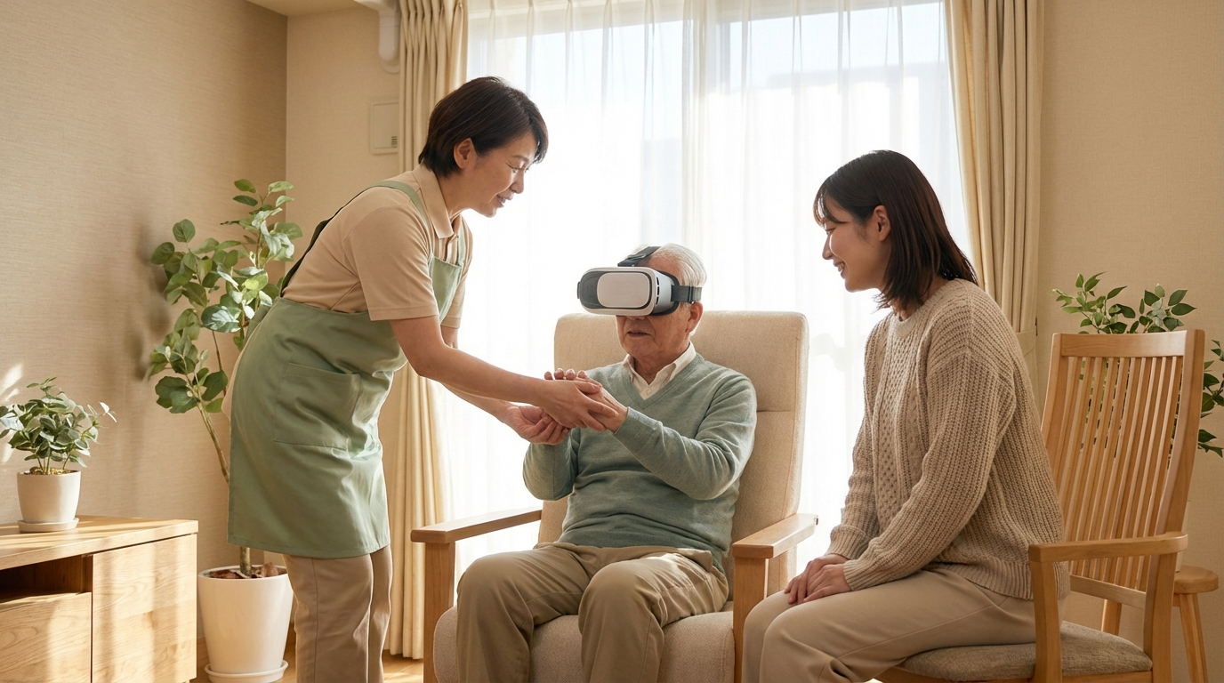 VR体験サポートの様子